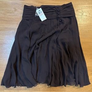 BCBG Mahogany Ruched Skirt [NWT! Size 2]
